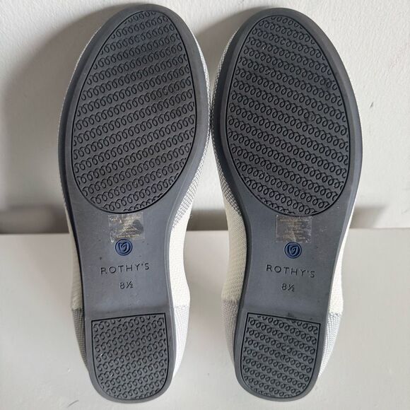 Rothy’s Round Toe Gray White Size - Picture 8 of 10